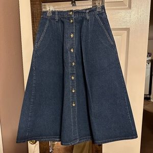 Vintage Denim American Profile Jeanwear Skirt
